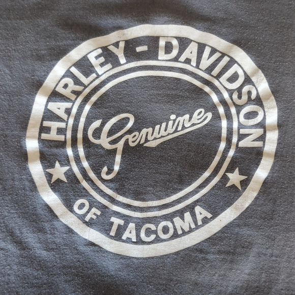 VTG 1990 Harley Davidson 3D Emblem T Shirt XL Single Stitch 90s Eagle Shield - Picture 7 of 11